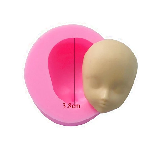 Miduo Claire Carunke Fondant Decoration Mould Candy Clay Girl Face Moulds