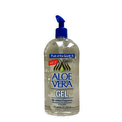 Fruit Of The Earth Aloe Vera 100% Gel, Crystal Clear 24 oz (Pack of 3)