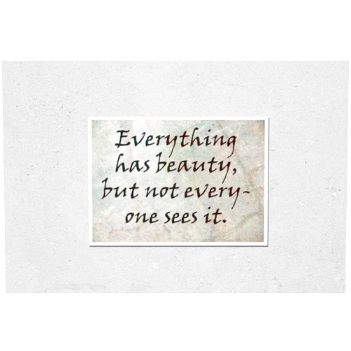 HardPress Wall Art Poster Print of an Inspirational Motivating Wise Quote from Confucius, Kung Tzu