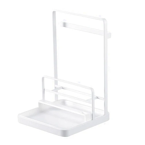 YAMAZAKI home 4772 Cooking Tool and Lid Station-Kitchen Utensil Organizer Stand, One Size, White
