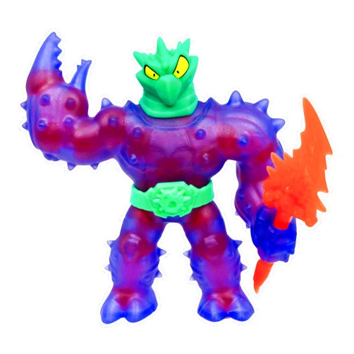 Heroes of Goo Jit Zu Meteor Madness, Stretchy Battle Cacticus Collectible Action Figure, with Unique Crunchy Goo Filling & Thunder Spear, Tactile Sensory Toy That Stretches Up to 3X Its Size