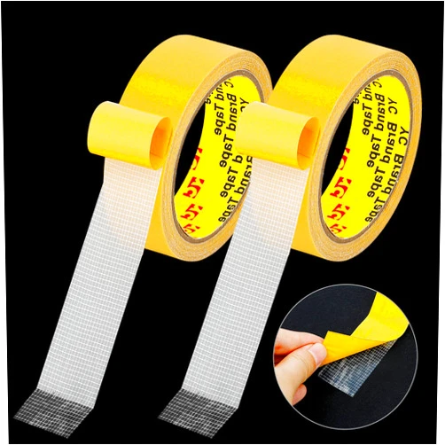 Xokipol 2Pcs Sided Tape Heavy Duty - High Stickness,Multipurpose Adhesive Carpet Tape Transparent Adhesive (33ft)