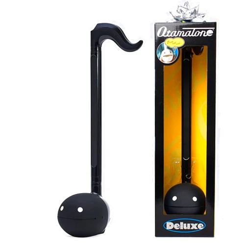 Otamatone Deluxe Electronic Musical Instrument for Adults Portable Synthesizer Digital Electric Music from Japan by Cube/Maywa Denki Cool Stuff Gifts, Black [English Manual]