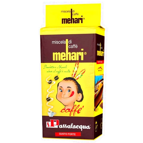 CAFFÈ PASSALACQUA Coffee - MEHARI Ground Coffee Blend - 6 x 250gr / 8.8oz Passalacqua Mehari Ground Coffee - 55% Arabica Premium Medium/Dark Roast (250g) - Pack of 6