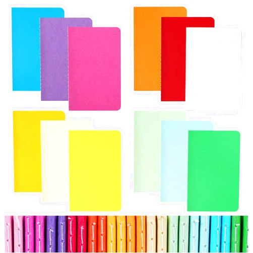EOOUT 24pcs Lined Journals, 3.5 x 5.5in Small Pocket Notebooks, Journals for Kids, 48 Pages Lined Notepad, 12 Colors for Students, Traveler, School Supplies