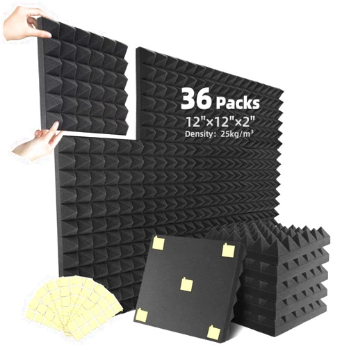 Sonicreative 36 Packs Acoustic Foam Panels Pyramid 2
