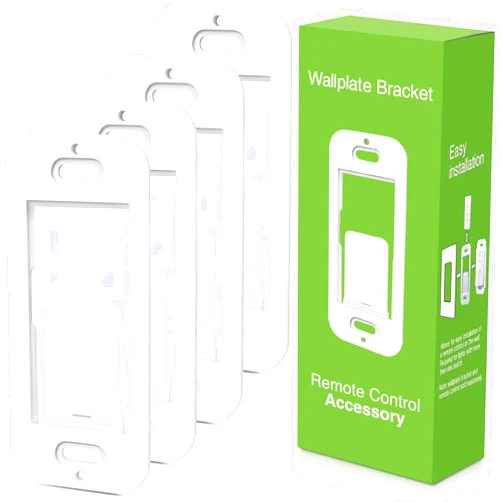 MFRHYLOEE Wallplate Brackets for Lutron Caseta Pico Remote, 4-Pack Seamless Remote Snap-in Installation Wall Bracket for Lutron Smart Switch, Durable Wall Mount Design Compatible With Lutron Pico Remote