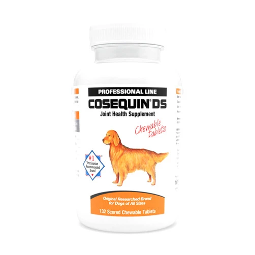 Nutramax Laboratories Nutramax Cosequin DS Joint Health Supplement for Dogs - With Glucosamine and Chondroitin, 132 Chewable Tablets