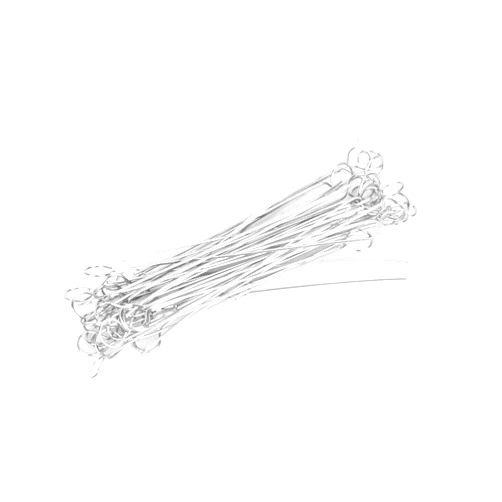 LiebeWH 50PCS Reusable Inoculating Loops and Needle Set Laboratory Nichrome Inoculating Needle Tips Cell Streaking Lab Tools(4mm)
