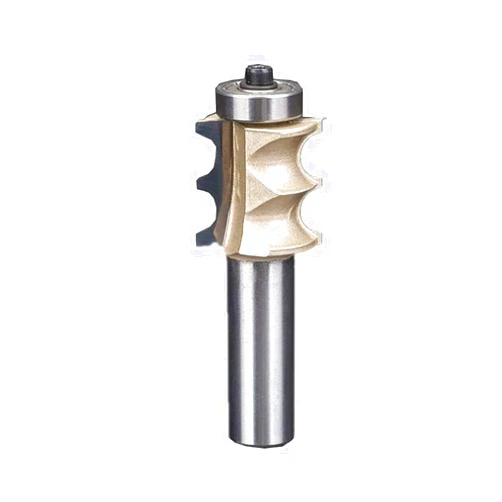 MMDSG Double Bead Furniture Trim & Molding Router Bit, 1/2 Inch Shank Multi-Beading Column Milling Cutter, Tungsten Carbide Top End Bearing Woodworking Tools, Cutting Diameter (Size : 5/16