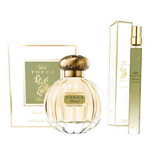 Tocca Florence Perfume Set for Women, 100 ml (3.38 oz) + 10 ml (0.34 oz) - Classic Floral, Bergamot, Pear, Gardenia Fragrance ($172 Value)