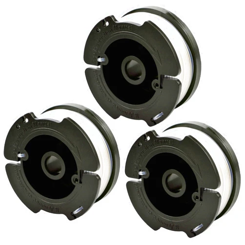 Rysnirs 3-Pack AF-100 Replacement Spool Weed Eater Spool Compatible with Black+Decker AF-100-3ZP AF-100-BKP String Trimmer Weed Wacker String .065 Trimmer Line Autofeed Trimmer Spool, 30ft