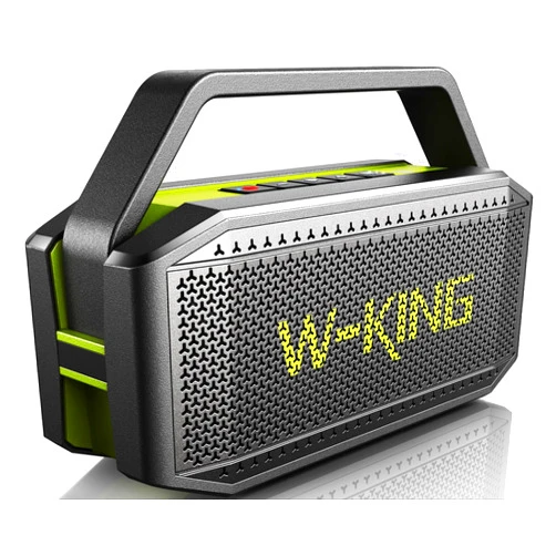 W-KING Portable Loud Bluetooth Speakers with Subwoofer, (100W Peak) 60W Outdoor Speaker Bluetooth Wireless Waterproof Speaker, Deep Bass/V5.0/40H Play/Power Bank/TF Card/AUX/EQ, Large for Party, Home