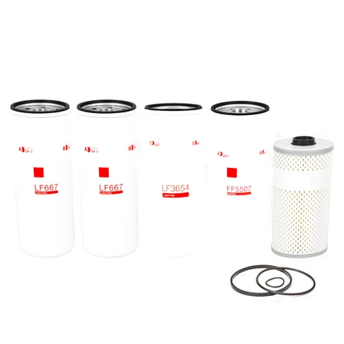 ZELYVER D12 D13 Oil Change Kit Fuel Oil Filter LF667(X2),LF3654,FF5507,FF5369 Replaces 20972293 21707133 21707132