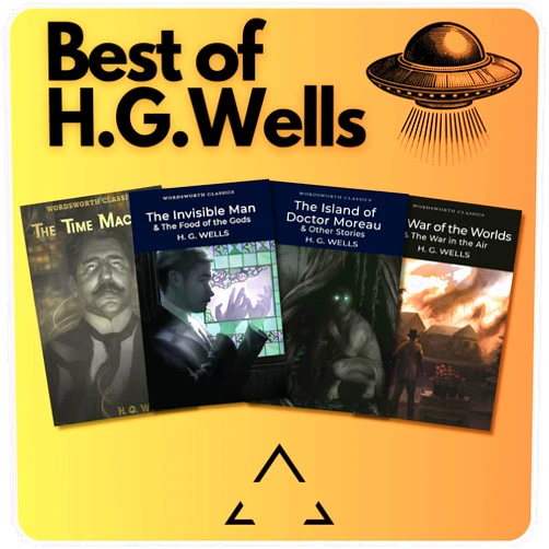 H.G.Wells H.G. Wells Classic Sci-Fi Collection – 4 Book Set: The Time Machine, The Island of Doctor Moreau, The Invisible Man and The Food of the Gods and How It Came to Earth, The War of the Worlds and The War in the Air | Wells Ultimate Bundle | Special Edition | Best of Herbert George Wells | H.G.Wells 6 works collection | All-time classics