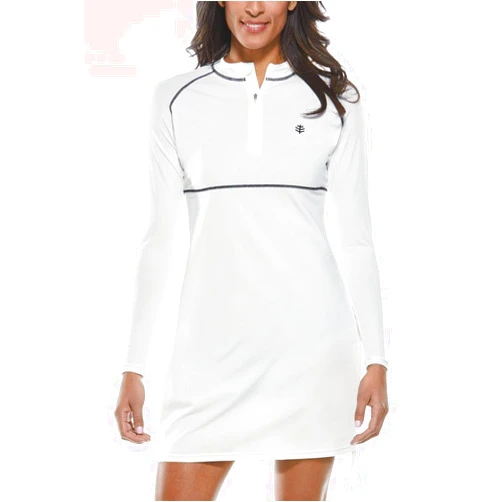 Coolibar UPF 50+ Women's Lawai Ruche Swim Shirt - Sun Protective