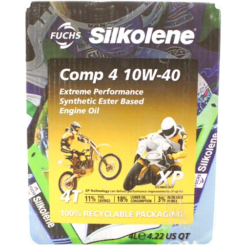 Silkolene 601449710 Comp 4 Xp Oil - 10W40-4L