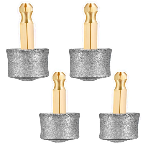 YASUOA Dog Nail Grinder Replacement Heads - 4PCS【2*Grit Scale(60)&2*Grit Scale(80)】 Nail Grinding Heads for Dogs - Premium Quality, Sturdy and Comfortable Dog Grooming Accessory Parts