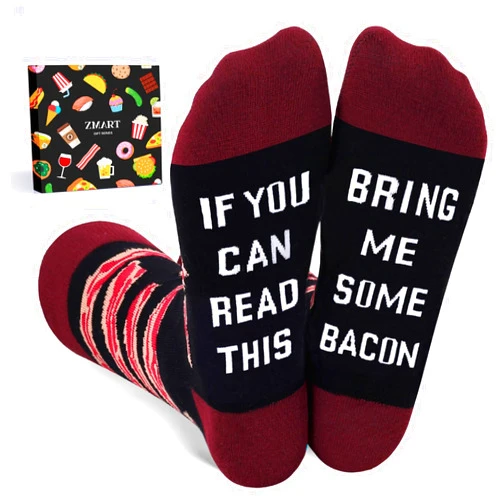 Zmart Food Socks for Women - Hot Dog Popcorn Ice Cream Gifts, Pickle Donut Pizza Socks
