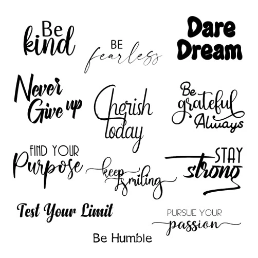 Fumete 12 Pieces Inspirational Wall Decals Stickers Quotes Peel and Stick Vinyl Wall Decals Classroom Decals for Walls Motivational Saying Positive Wall Stickers for Bedroom Office Teen Dorm Art Decor