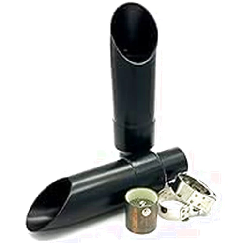 Radiant Cycles Muffler TIp Universal 38.2mm Black DUAL Baffle