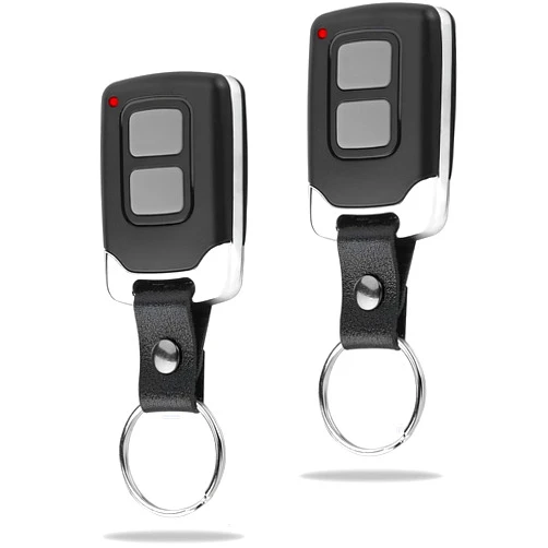 Ezyopenteck 2 Pack Garage Door Opener Remote for LiftMaster Chamberlain Craftsman Compatible with 891LM 893LM 893MAX 971LM 973LM 371LM 373LM, Red Orange Green Yellow Purple Learn Button - Keychain Design