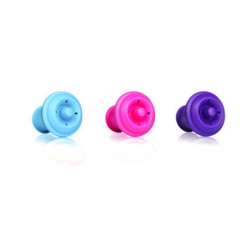 Kitchen Correct Wine Stoppers44; Pink44; Purple & Blue - Gift Box - Set of 3