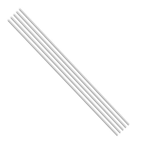 Eowpower 5 Pieces Stainless Steel 3 x 300 mm Round Rod for RC Airplane