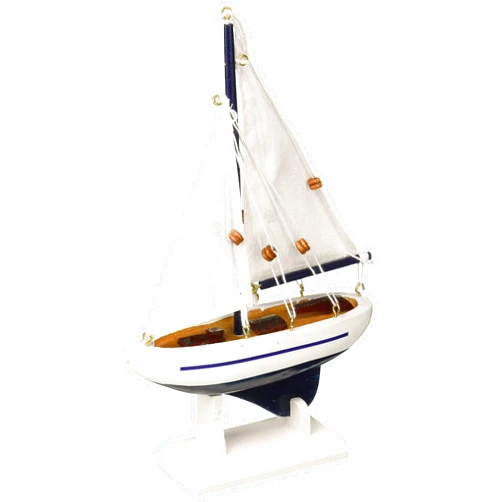 Hampton Nautical Blue Sailboat Christmas Tree Ornament 9