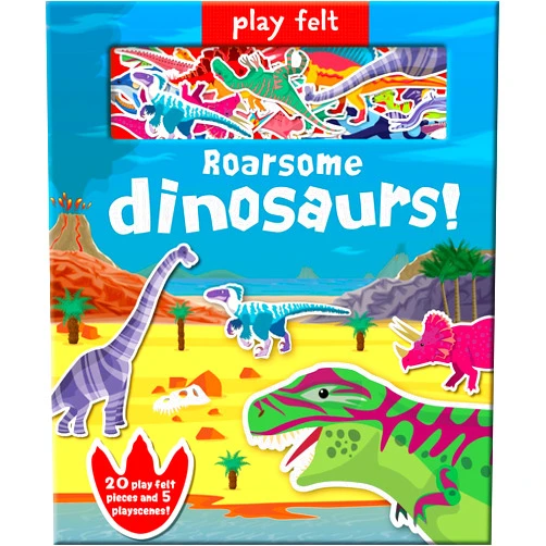 Amber Lily,Dan Crisp Play Felt Roarsome Dinosaurs! (Soft Felt Play Books)