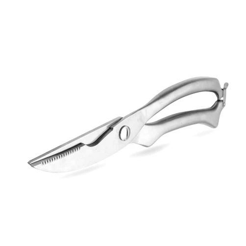 ODMILY Poultry Shears Kitchen Scissors Heavy Duty for Cutting Chicken, Poultry, Game, Bone, Meat, Seafood Spring Loaded Multipurpose Kitchen Scissors Stainless Steel Chef Shears (Silver)