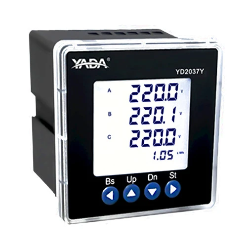 GEPAS Intelligent Power Multi-Function Three Phase 3-Wire 4-Wire Programmable Electricity Meter - High Precision Digital Ammeter Watt With RS485 and LCD Display (RS485+4DI+2DO)
