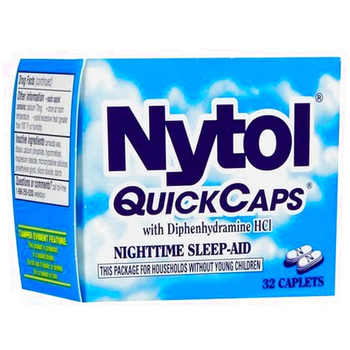 Nytol Sleep Aid Quick Caps-32 ct. (Quantity of 4)