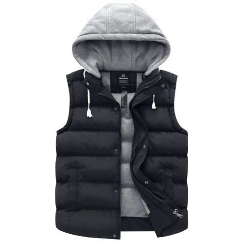 wantdo Women's Quilted Puffer Vest Thicken Warm Winter Coat with Removable Hood