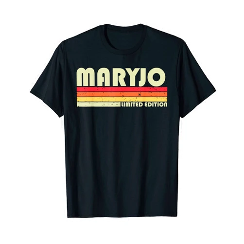 Funny Christmas Girl Mother Women Mom Custom Gifts MARYJO Name Personalized Retro Vintage 80s 90s Birthday T-Shirt