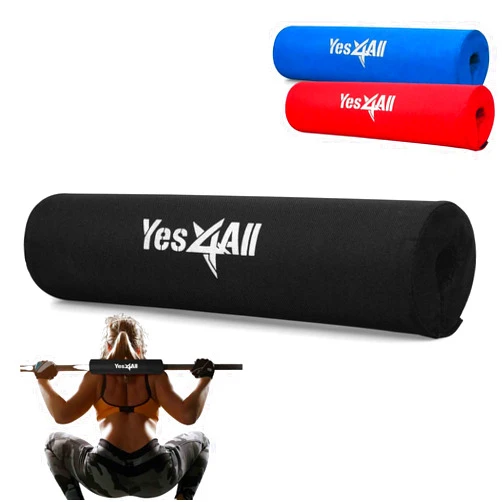 Yes4All Barbell Thick Foam Nylon Pad, Neck Shoulder Protective Pad For Lunges, Squats And Hip Thrust Fit Standard Olympic Bar