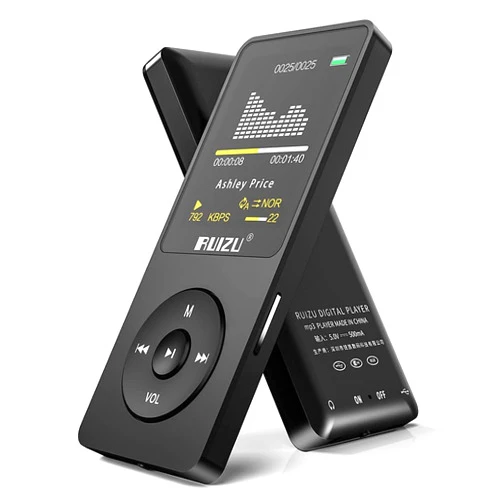 RUIZU MP3 Player with Bluetooth 5.3, 8GB Portable Music Player for Kids, Digital Audio Players with FM Radio, Voice Recorder, Shuffle, Video Playback, 80 Hours Playback, Support 128GB Micro SD Card