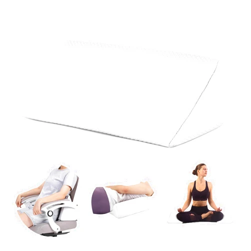 Zantle Small Wedge Pillow, Small Wedge Pillow for Sleeping, Small Foam Wedge Pillow for Yoga, Laptop, Memory Foam Positioning Wedge, Small Wedge Pillow for Chair, Provide Support and Relieve Fatigue(White)
