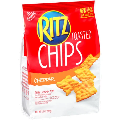 Ritz Toasted Chips (Cheddar, 8.1-Ounce Bag)