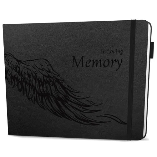 Legend Planner Funeral Guest Book for Memorial Service – Hard Cover Celebration of Life Guest Book – Memorial Book for Funeral Signing – 600 Guest Entries, Hardcover, 10