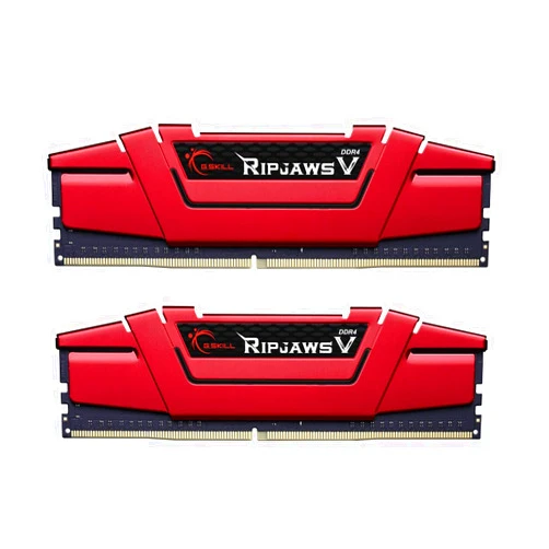 G.SKILL Ripjaws V Series (Intel XMP) DDR4 RAM 16GB (2x8GB) 3000MT/s CL16-18-18-38 1.35V Desktop Computer Memory UDIMM - Red (F4-3000C16D-16GVRB)