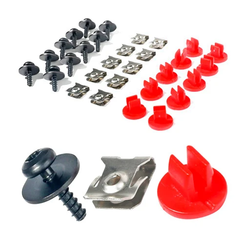 AOCISKA 10 Sets Engine Splash Shield screw Kit,T30 Engine Splash Shield Guard Undertray Cover Screws with Screw Seat and Gasket,Fit for Ford Focus Fusion Escape Explorer C-Max Transit Connect Lincoln MKC