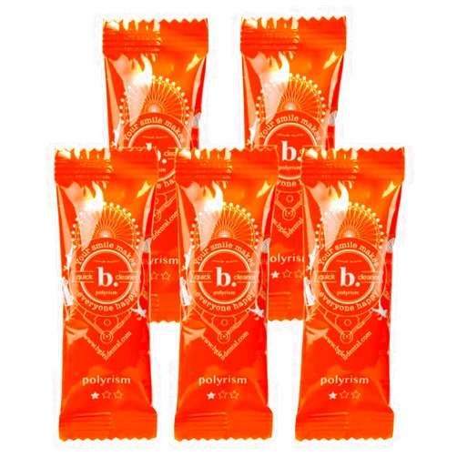 B.glen Compact & Portable Dental Sponge Toothbrush (5 pcs) - Removes Stains, Instant Freshness with Long-Lasting Protection, Perfect for Travel & On-the-Go, No Water Needed