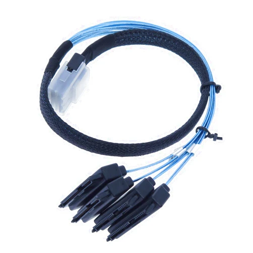 EDIMS Internal Mini SAS Cable 36 Pin Mini SAS 4i SFF-8087 Male to 4xSAS 29 SFF-8482 Female for SAS Server, Raid Card,3.3FT