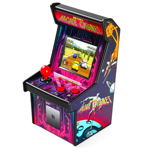 Eduboy 16 Bit Mini Arcade Machine Handheld Retro Games Console for Kids Adults, 8-Way Joystick,2.5'' Large Screen,220 in-Built Classic Retro Video Games,Gift for Kids 4-12