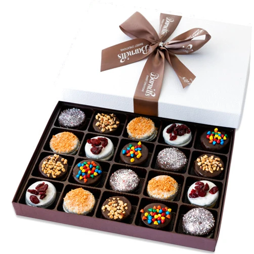 Barnetts Fine Biscotti Cookie Gift Basket, 20 Gourmet Chocolate Cookies Gift Box, Prime Gifts for Food Delivery Ideas for Women Men Grandma