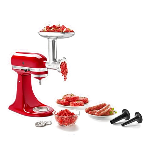 KitchenAid KSMMGA Metal Food Grinder Attachment, Silver