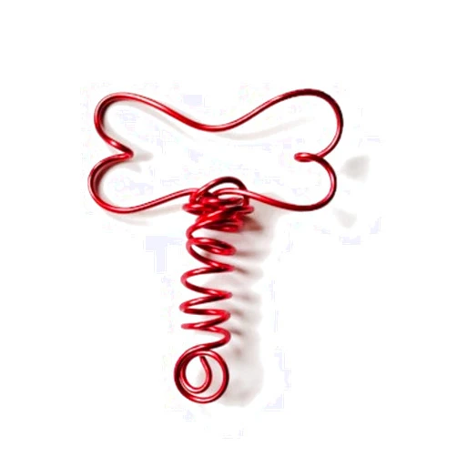 Generic Dog Bone Shape Mini Tree Topper for Puppy Theme Christmas Decorations