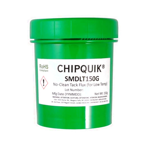 Chip Quik SMDLT150G Tack Flux no clean Low Temp SMDLT in 150 gram Jar