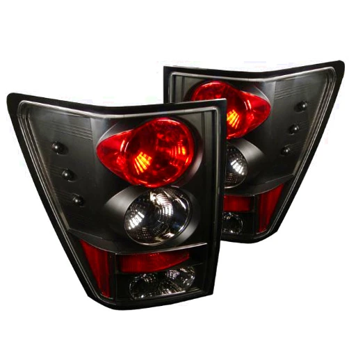 Xtune Aftermarket Replacement Euro Style Tail Light for Jeep Grand Cherokee 05-06 - Black Clear
